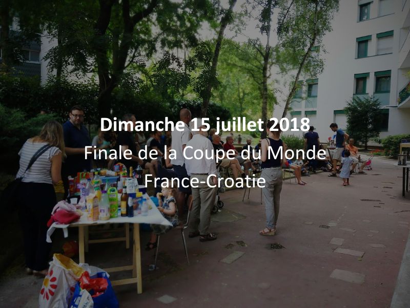 Dimanche 15 juillet 2018 - Finale de la Coupe du Monde France-Croatie