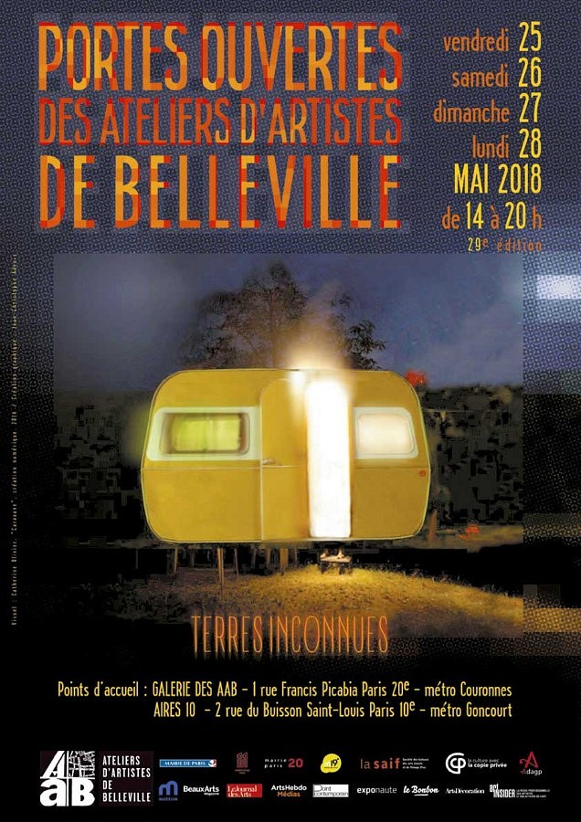 Ateliers d'Artistes Belleville - affiche 2018